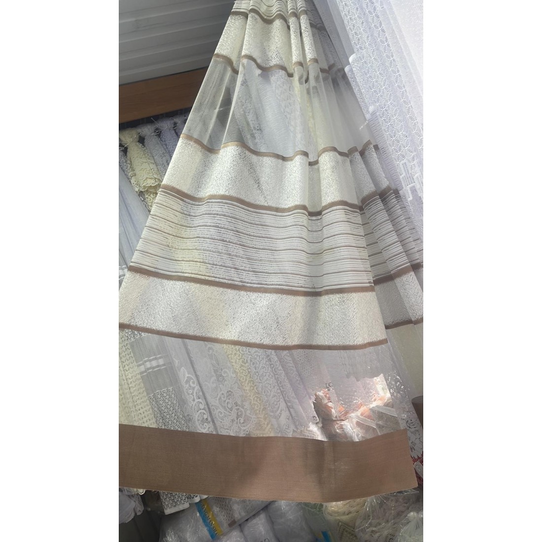 Турецкая короткая тюль 160-200 см