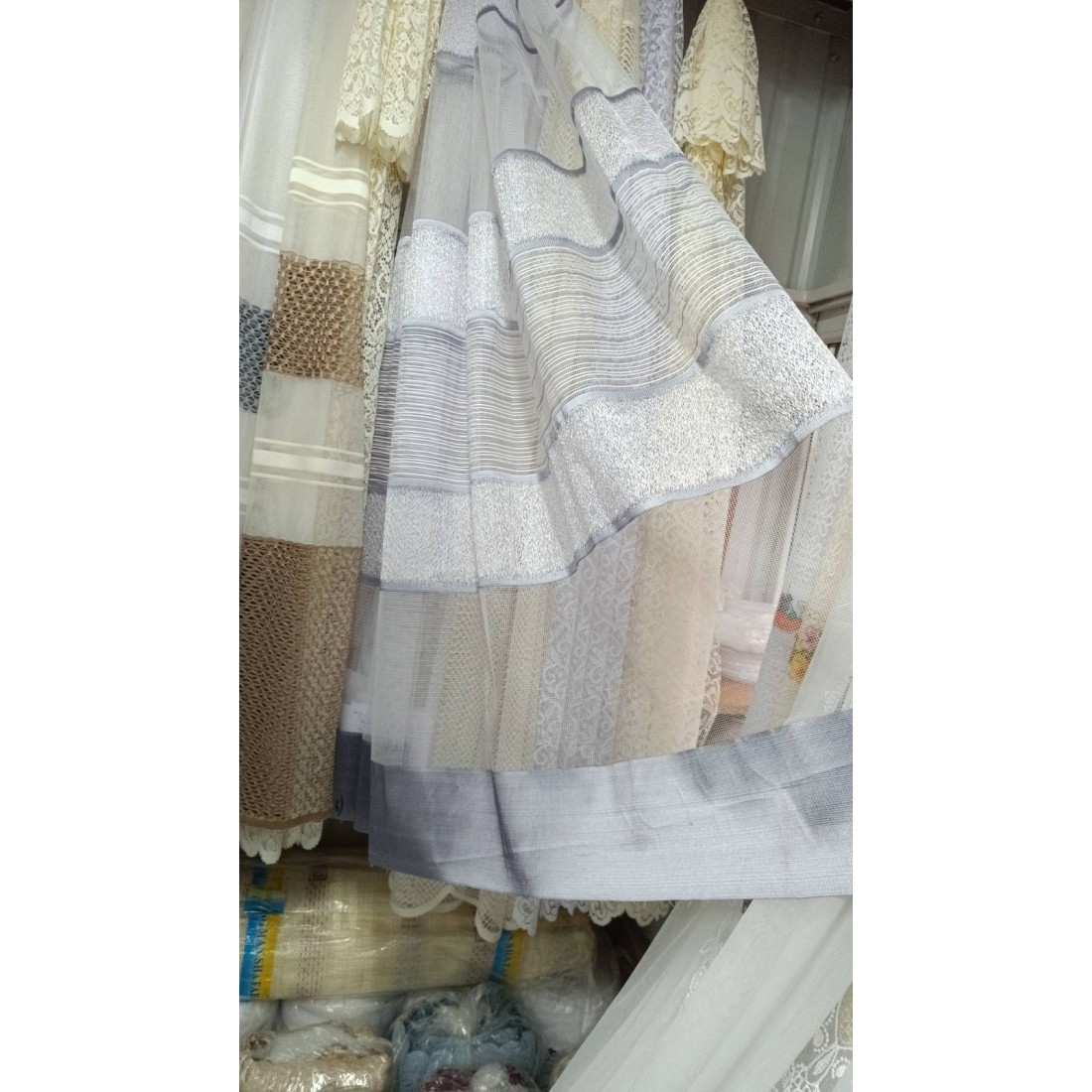 Турецкая короткая тюль 160-200 см