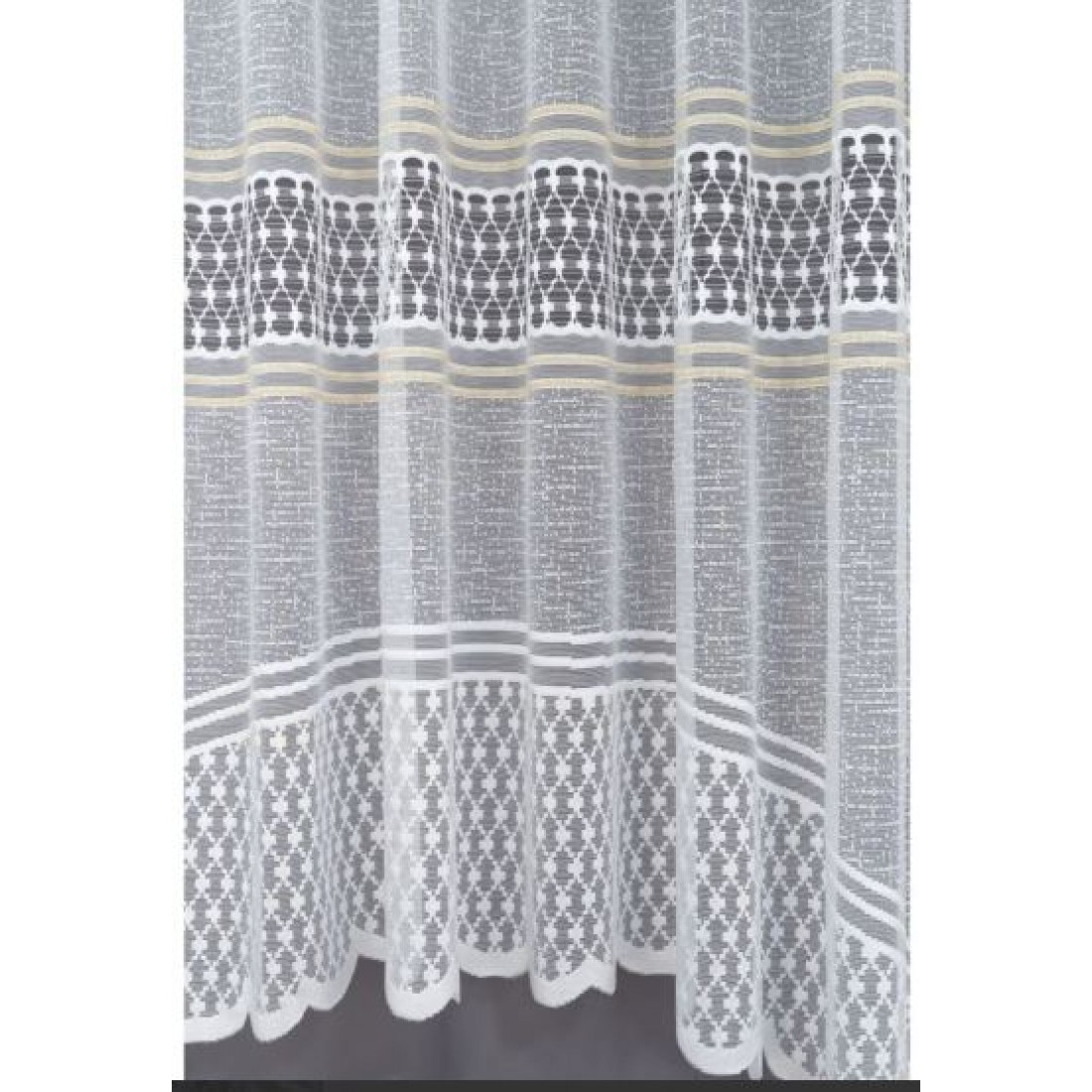 Тюль кухонная арка 190 см белая и молочная