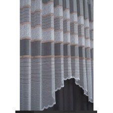 Арки 190 см жаккардовые Final 17418 (белая с коричневым)