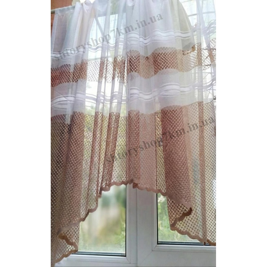 Жаккардовые тюли кухонные (190*300 см)