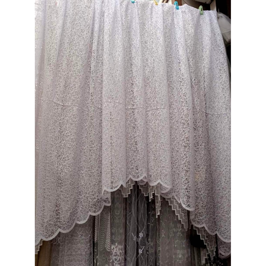 Тюль кухонная арка 190 см однотонная