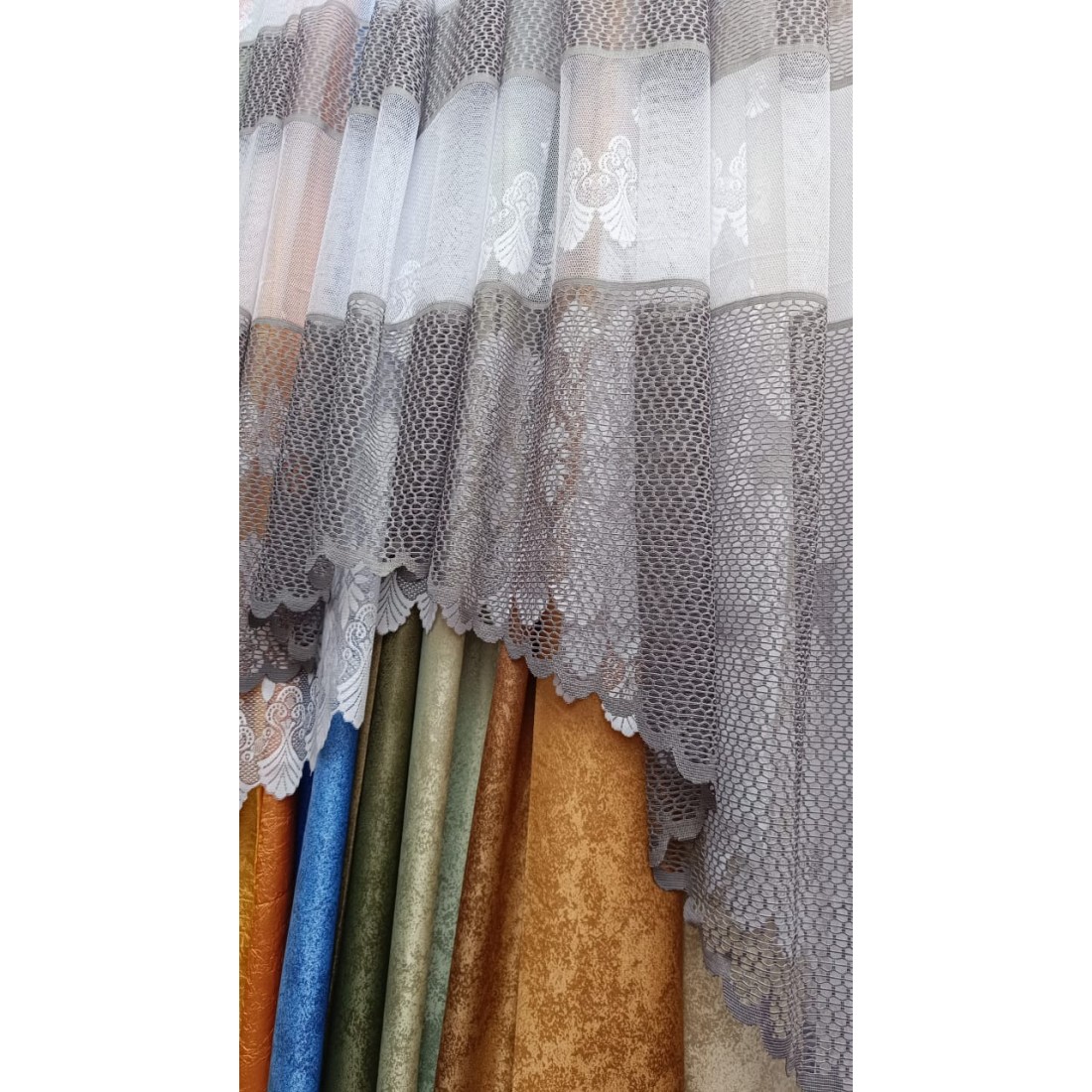 Жаккардовые тюли кухонные (190*300 см)