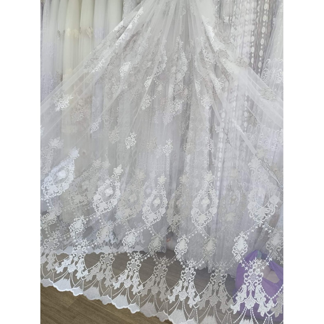 Тюль махра на фатине